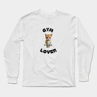 GYM Lover Cat Meme Long Sleeve T-Shirt